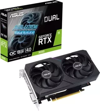 ASUS GeForce RTX 3050 Dual OC Edition 8GB GDDR6 Graphics Card (DUAL-RTX3050-O8G-V2)