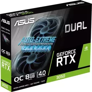 ASUS GeForce RTX 3050 Dual OC Edition 8GB GDDR6 Graphics Card (DUAL-RTX3050-O8G-V2)