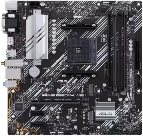 ASUS PRIME B550M-A WIFI II материнская плата mATX AM4 B550 DDR4 90MB19W0-M0EAY0