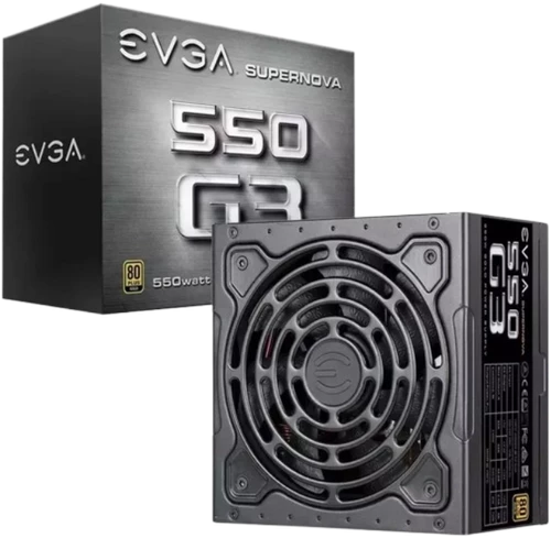 EVGA SuperNova 550 G3 блок живлення 550W (Партномер (MPN): 220-G3-0550-Y1, Артикул (SKU): 633955)